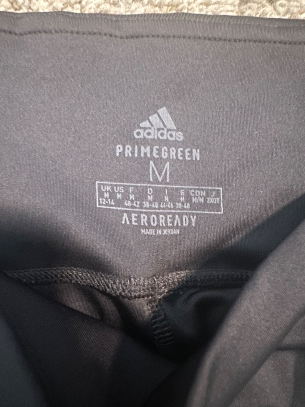 Womens Dark Gray Medium Adidas Running Pants - Picture 4 of 4